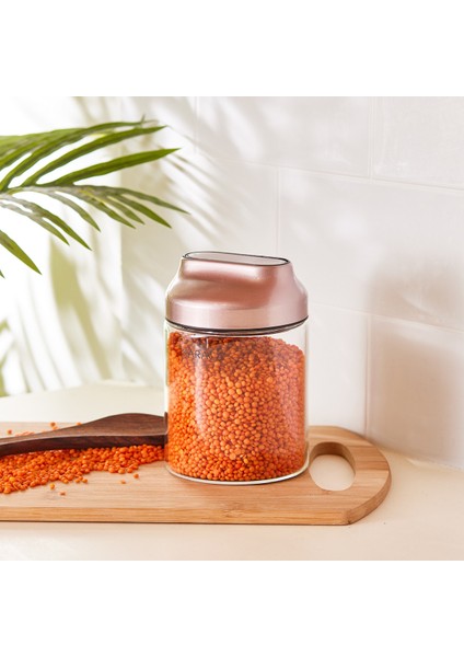 Dimple Rosegold Kavanoz Saklama Kabı - S