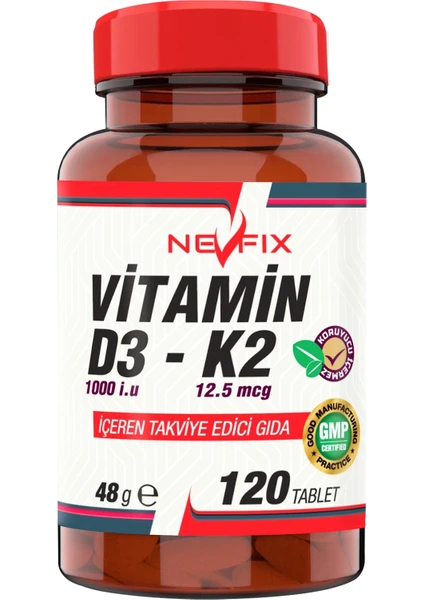 Vitamin D3 Vitamin K2 120 Tablet