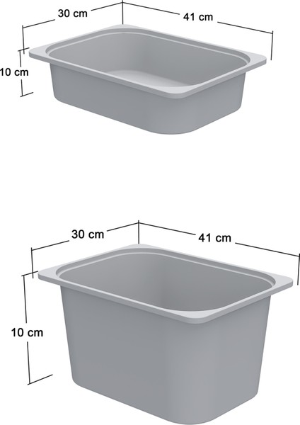 Çok Amaçlı Organizer 3 Sepetli Pembe 90CM