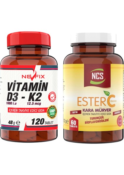 Ester C Vitamini Kara Mürver 60 Tablet & Ester C Vitamini Kara Mürver 60 Tablet