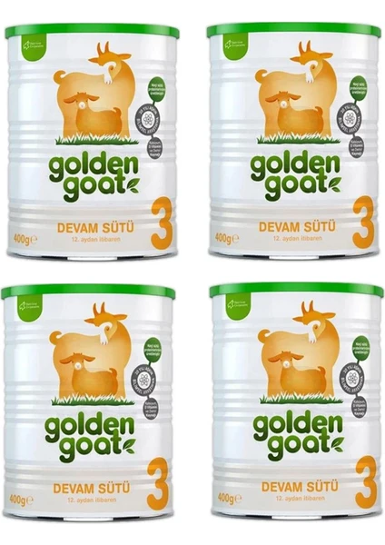 Golden Goat 3 Keçi Devam Sütü 400 gr 4 Adet