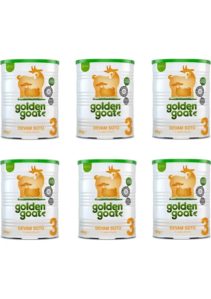 Golden Goat 3 Keçi Devam Sütü 400 gr 6 Adet