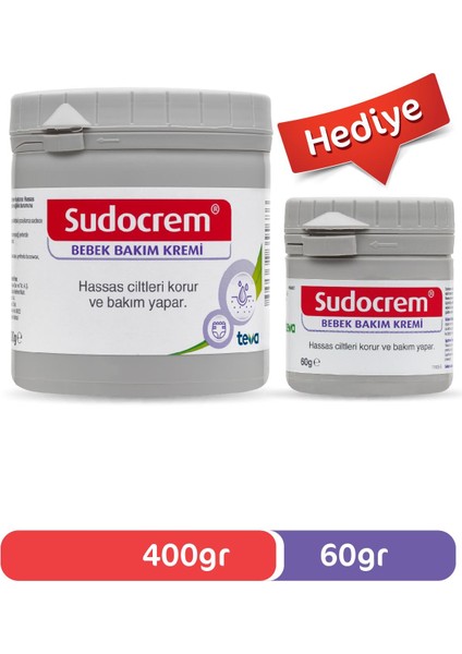 Pişik Kremi ve Bebek Bakım Kremi 400 gr + 60 gr