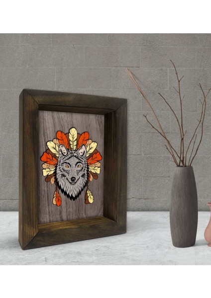 Gift Kurt Tasarımlı Dekoratif Doğal Masif Ahşap Çerçeve 15 x 20 Cm-1