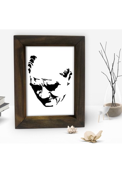 Gift Atatürk Tasarımlı Dekoratif Doğal Masif Ahşap Çerçeve 15 x 20 Cm-45 fiyatları