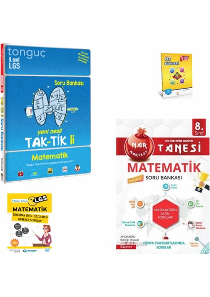 8. Sınıf Taktikli Matematik Soru Bankası - Nartest Nartanesi Matematik Soru Bankası