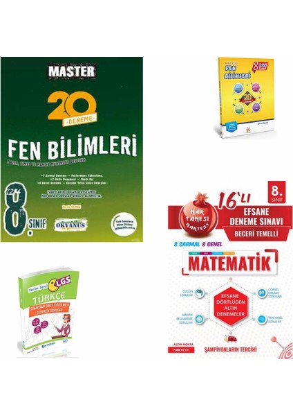 Master Fen Deneme - Nartest Kırmızı Deneme - Yerim Seni LGS Türkçe Fen Deneme