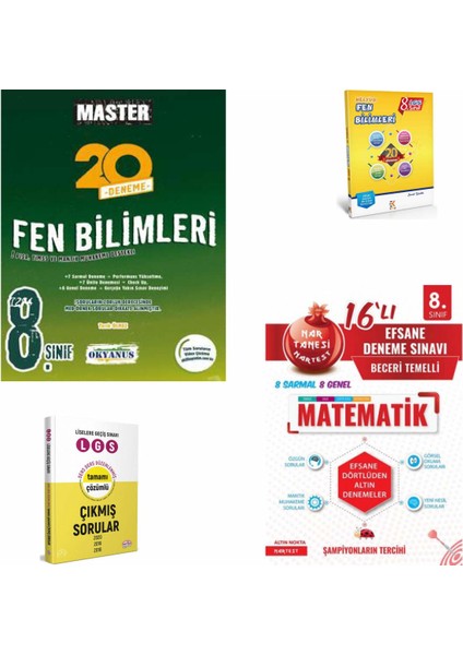 Master Fen Deneme- Nartest Kırmızı Deneme- Çıkmış Sorular- Fen Deneme