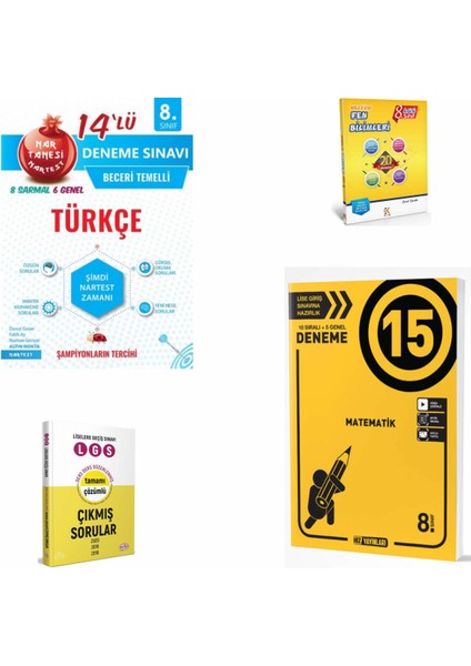 8. Sınıf Türkçe Deneme- Hız Deneme- Çıkmış Sorular- Fen Deneme