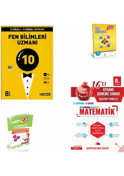 Uzman Fen Bilimleri- Nartest Kırmızı Deneme- Yerim Seni LGS Türkçe Fen Deneme
