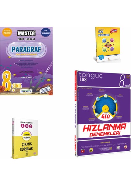 8. Sınıf Master Paragraf- Tonguç Hızlanma Deneme- Çıkmış Sorular- Fen Deneme