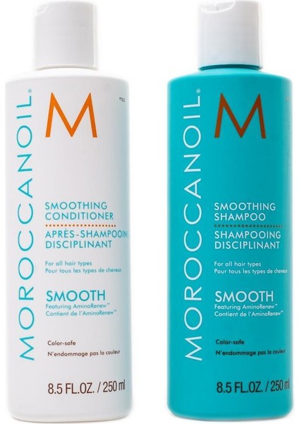 Oil Smoothing Saç Kremi 250 ml + Moroccanoil Smoothing Şampuan 250 ml