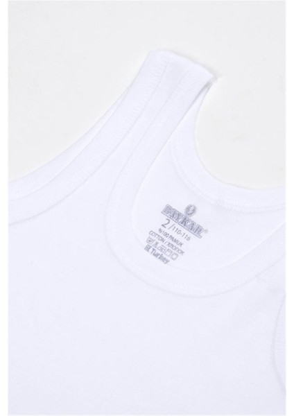 Erkek Çocuk Pamuklu Atlet 3'lü Set 2214 Beyaz modelleri