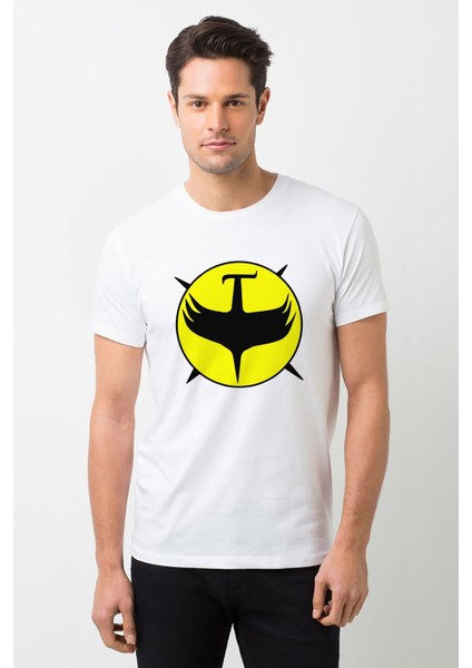 Zagor Patrick Wilding Baskılı Beyaz Erkek Örme Tshirt