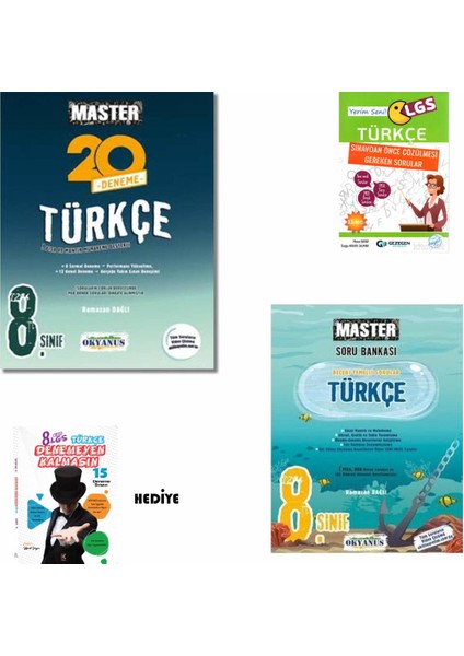 8. Sınıf LGS Okyanus Yayınları Master Türkçe Deneme- Okyanus Yayınları . Master Türkçe LGS- Ys
