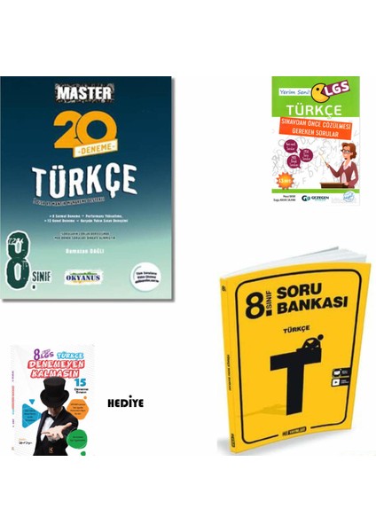 8. Sınıf LGS Okyanus Yayınları Master Türkçe Deneme- Hız . Türkçe LGS- Ys