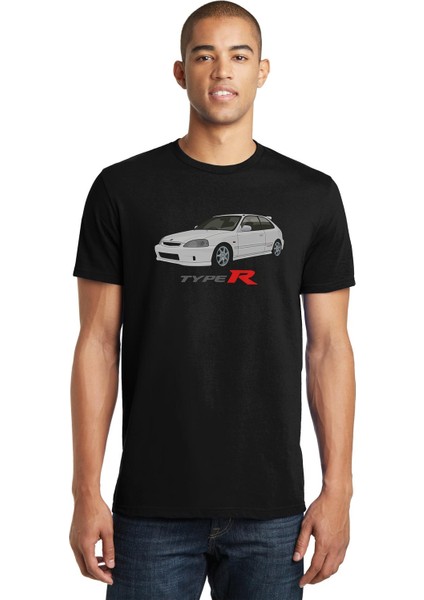 Taypr Baskılı Siyah Erkek Örme Tshirt