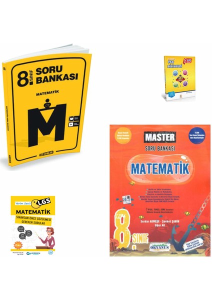 8. Sınıf Hız Yayınları Matematik Soru Bankası- Okyanus Master Matematik Soru Bankası- YerimseniLGS ve Fen