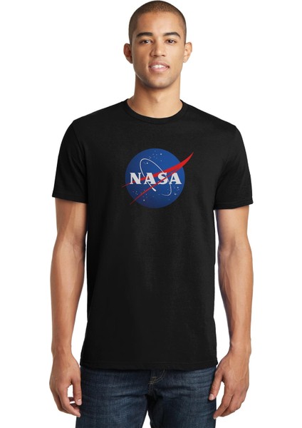 Vans x Nasa Baskılı Siyah Erkek Örme Tshirt
