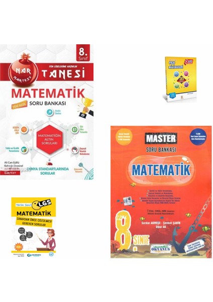 8. Sınıf Nartanesi Matematik Soru Bankası- Okyanus Master Matematik Soru Bankası- YerimseniLGS ve Fen
