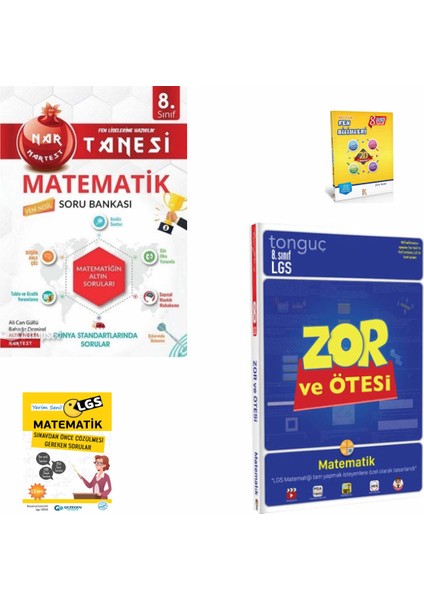 8. Sınıf Nartanesi Matematik Soru Bankası- Tonguç Zor- Ötesi Matematik Soru Bankası- YerimseniLGS ve Fen