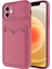 Apple iPhone 12 Kılıf Kartlıklı Lens Kapatmalı Kapak 1
