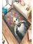 Antibakteriyel Yıkanabilir Kaymaz Dot Taban Dijital Baskı Salon Halısı MRC1824 1