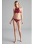 Şarap Violet Halter Bikini Üstü 4