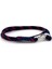 Lacivert Kırmızı Paracord Metal Kanca Sarma Erkek Bileklik M011B 2
