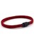 Kırmızı Siyah Paracord İpli Mıknatıslı Erkek Bileklik M012D 2