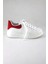 Sweet Girl Modalena Kadın Spor Ayakkabı Bağcıklı Kırmızı Beyaz Suni Deri