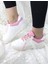 Sweet Girl Modalena Kadın Spor Ayakkabı Bağcıklı Pembe Beyaz Suni Deri Life Style