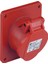 Tp Elektrik 5X16A / Ip 44 Yaylı Kapaklı Makine Prizi (Eğik) 1
