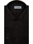 Slim Fit Armür Desenli Siyah Erkek Gömlek 1
