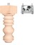 Koltuk Ayağı - Sehpa Ayağı - Baza Ayağı- Mobilya Ayağı -Ahşap Ayak / Uzunluk:15 cm / Çap:5.5 cm 1