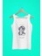 Kadın Beyaz Askılı T-Shirt Dijital Baskılı 2