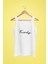 Kadın Beyaz Askılı T-Shirt Dijital Baskılı 1