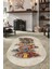 Siyah Kutu Desenli Oval Halı (Makinada Yıkanabilir Kaymaz DotTaban) - CP554 1