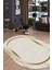 Lacivert Kristal Desenli Oval Halı (Makinada Yıkanabilir Kaymaz DotTaban) - CP552 1