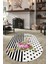 Cappio Modern Çiçekli Oval Halı 1