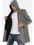 Erkek Palto Uzun Kollu Çizgili Tasarım %70 Yün 30 Polyester Midi Boy 4