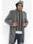 Erkek Palto Uzun Kollu Çizgili Tasarım %70 Yün 30 Polyester Midi Boy 5