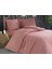 Fransız Güpürlü Deren Çift Kişilik Nevresim Takımı Pudra 1