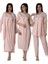 Effort Pembe Sabahlık Gecelik Pijama Set 5036 1