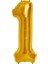 Buldum 1 Rakam Folyo Balon Altın 40 cm 1