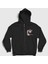 Unisex Siyah Goat Muhammed Ali Fermuarlı Kapüşonlu Sweatshirt 1