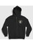 Unisex Siyah Karasuna Voleybol Anime Haikyu Fermuarlı Kapüşonlu Sweatshirt 1