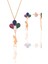 Gümüş Rose Balonlu Kız Kolye ve Küpe Gümüş Set 1