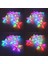 Rgb Yıldız Sarkıt 5'li Set Ledli Aydınlatma 2m Animasyonlu 1