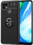 Realme C21 Focus Serisi Yüzük Standlı Silikon Kılıf - Siyah 1
